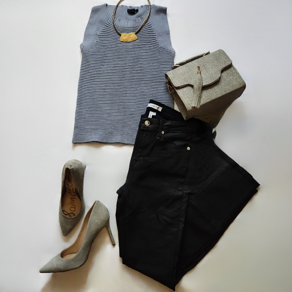 Good American, Size 2/26, Faux Leather Jeans